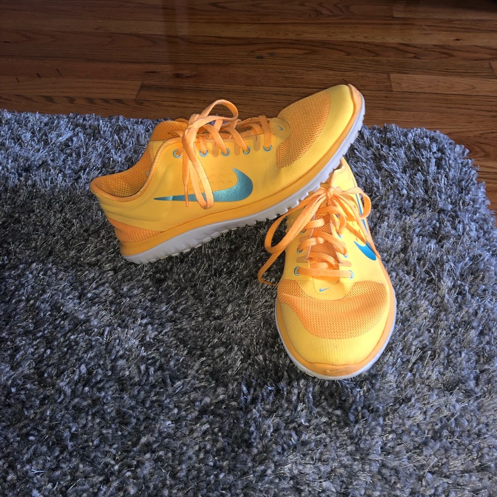 Highlighter Orange Nike Sneakers